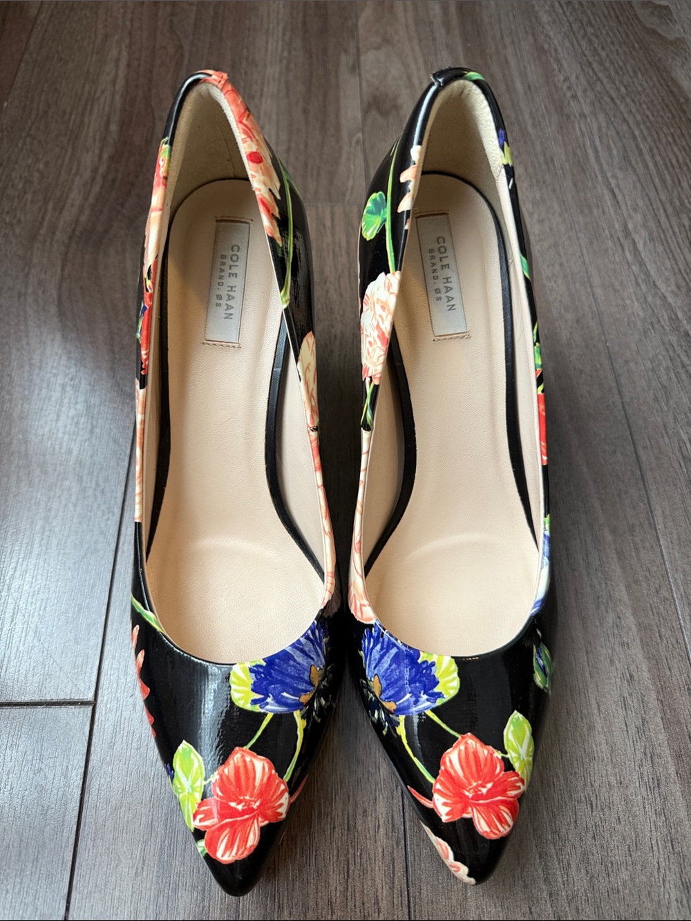 Cole Haan Floral Pointed Toe Pumps